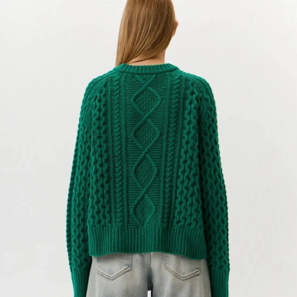 Malo Cashmere Cable Knit Wool & Cashmere-Blend Sweater - Picture 4 of 16